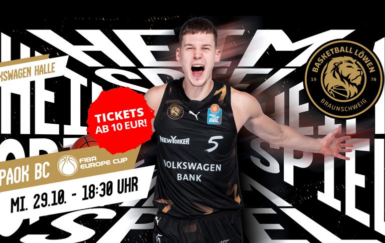 Löwen empfangen PAOK BC zum Spitzenspiel!
